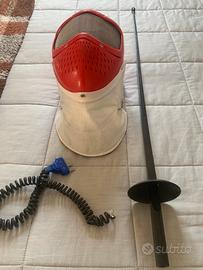 Fioretto in plastica da Scherma più maschera