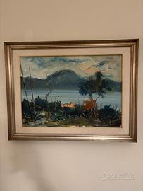 Quadro grande olio su tela