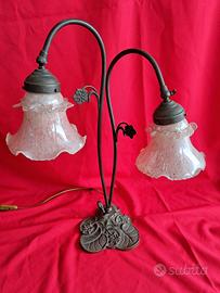 lampada liberty in bronzo 