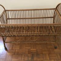 Culla neonato in vimini