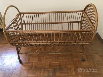 Culla neonato in vimini