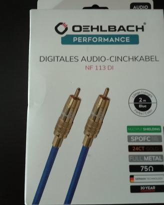 Oehlbach  2 cavi  coax  hiend /nr 3 ad. xlr rca