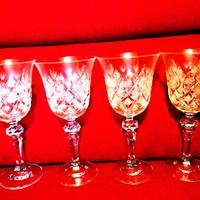 Lotto 20 bicchieri vintage fine cristallo