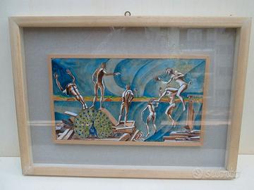 QUADRO VITTORIO BASAGLIA 1998  ACQUERELLO SU TAVOL