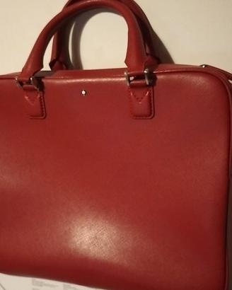 Montblanc Sartorial Borsa Messenger, 37 cm, Rosso
