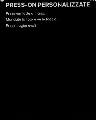 Press- on su misura fatte a mano