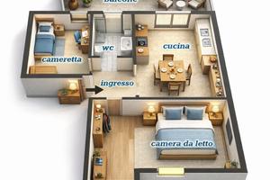 S.Antimo 1 piano 3 vani zona via Croce 85.000