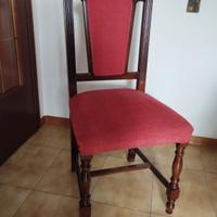 Sedie in legno imbottite