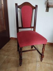 Sedie in legno imbottite