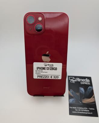 iPhone 13 128GB rosso usato garanzia 
