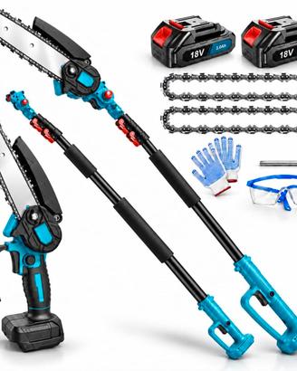 Motosega Telescopica a Batteria 6 Pollici con 2x b