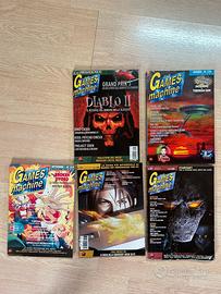 Lotto di 5 riviste The Games Machine anni ’90/2000