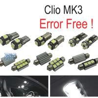 KIT 15 LAMPADE LED INTERNE PER RENAULT CLIO III MK