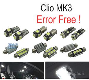 KIT 15 LAMPADE LED INTERNE PER RENAULT CLIO III MK