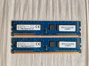 RAM 8 GB DDR3 (2X4 GB DDR3) Kingston