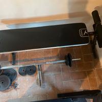 Panca e Pesi con bilanceri