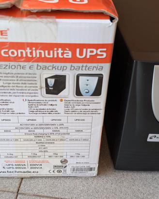 UPS Techmade 800VA / 450Watt batteria nuova