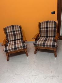 Poltrone in puro legno