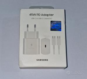 Caricatore Samsung 45W bianco originale con Cavo