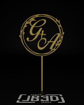 Anello - Topper per Matrimonio - PERSONALIZZABILE