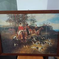 Quadro Vintage "Caccia alla Volpe"