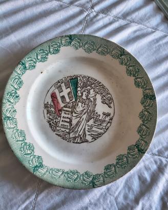 Piatto d'epoca  commemorativo 
