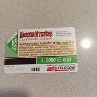 Scheda telefonica vintage usata 