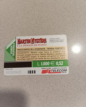 Scheda telefonica vintage usata 