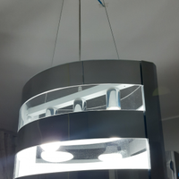 Lampadari DEMAIO plexiglass cromo/trasparente