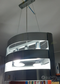 Lampadari DEMAIO plexiglass cromo/trasparente