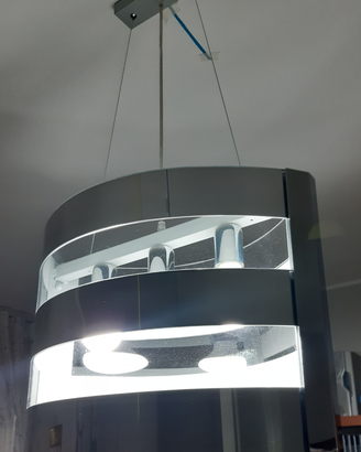 Lampadari DEMAIO plexiglass cromo/trasparente