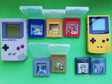 Nintendo game boy pokemon blu giallo rosso oro