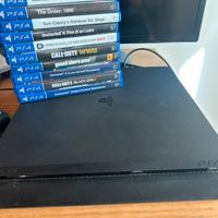 Ps4 Slim 500GB + dualshock + giochi