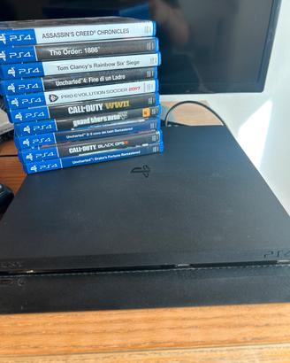 Ps4 Slim 500GB + dualshock + giochi