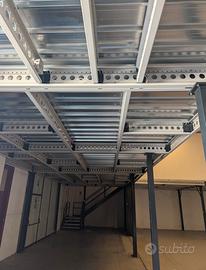 Soppalco industriale 400kg/mq certificato perfetto