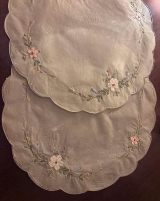 Coppia tovagliette/centrotavola vintage Organdis