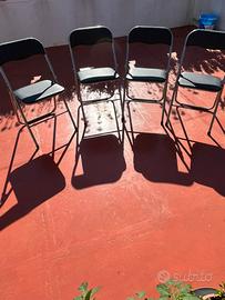 Set sedie pieghevoli