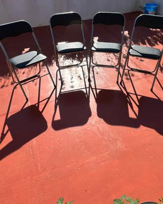 Set sedie pieghevoli
