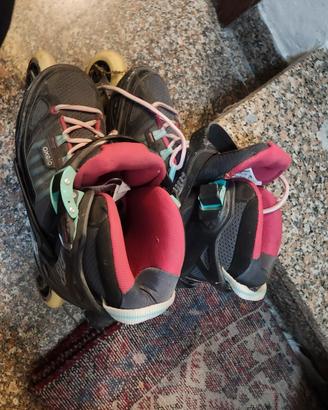 pattini rollerbalde 4 ruote n. 38 a 41 regolabili