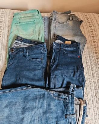 lotto 5 paia jeans tg 28