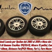 Cerchi in Lega con gomme per Lancia Ypsilon e Musa