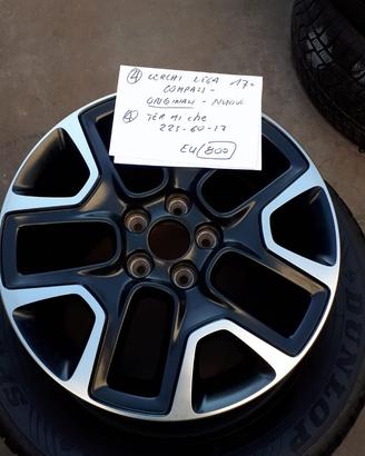 Cerchi lega 17 pneumatici invernali jeep Compass