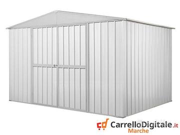 Capanno box esterno lamiera 360x175 bianco