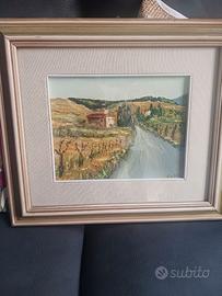 Quadro  ;'Stada di Campagna' mis.41x36