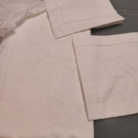 lenzuola con federe lino ricamate