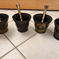 Mortai antichi in bronzo