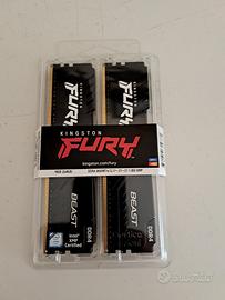 16 GB (8x2) RAM DDR4 Kingston FURY Beast KF436C17B