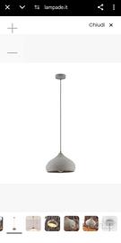 lampadario grigio cemento 