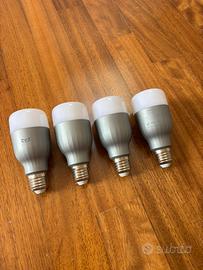 4 Lampadine Yeelight RGBW smart E27 funzionanti