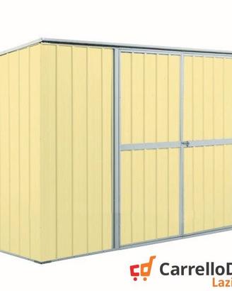 Casetta giardino in Acciaio 345x186cm - 6mq beige